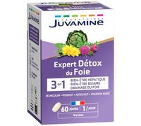 Juvamine Expert'Nature Bien-Être Du Foie Desmodium Pissenlit Artichaut Chardon Marie 60 Comprimés