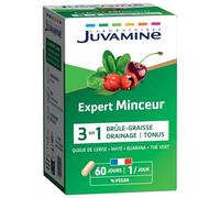 Juvamine Expert'Nature Minceur Queue De Cerise-Maté-Guarana-Thé Vert 60 Gélules Végétales