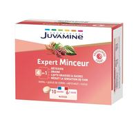 JUVAMINE - Expert Minceur 4 en 1 - Détoxifie - Draine - Capte Graisses et Sucres - Réduction la Sensation de Faim - Programme 10 jours - 60 Comprimés - Fabriqué en France