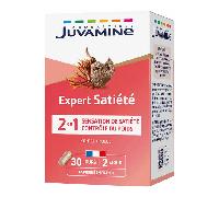 JUVAMINE - Expert Satiété 2-en-1 - Contrôle du poids - Sensation de satiété - Konjac - Fucus - Programme 30 jours - 60 gélules - 2 gélules par jour - Fabriqué en France