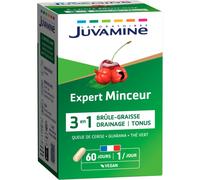 Juvamine Expert'Nature Minceur Queue De Cerise-Guarana-Thé Vert 60 Gélules Végétales