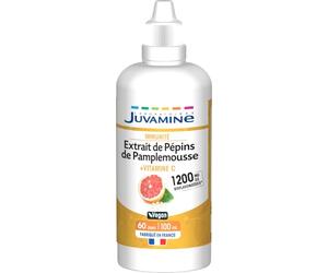 JUVAMINE - Extrait de Pépin de Pamplemousse 1200 mg - Vitamine C - Immunité - Contribue au Fonctionnement Normal du Système Immunitaire et à Réduire la Fatigue - 100 mL - Fabriqué en France
