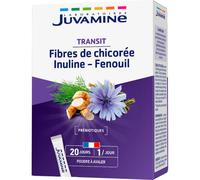 Juvamine Fibres De Chicorée Inuline Fenouil Transit Facilité 20 Sticks