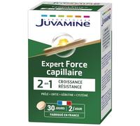 Parapharmacie > Compléments alimentaires > Compléments Alimentaires Pour Cheveux, peau et ongles Juvamine Force Capillaire Comprimés x 60 - Cheveux, peau, ongles - Pharmacie en ligne LaSante.net