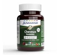 Juvamine Gummies cheveux, 60 gommes