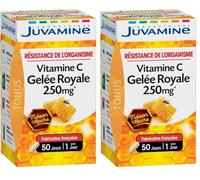 JUVAMINE Gelée Royale 250mg + Vitamine C - Immunité, Vitalité - 50 Gel (Lot de 2)