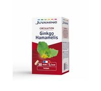 JUVAMINE - Ginkgo Hamamélis - Circulation - Favorise la Sensation de Jambes Légères - 30 Gélules d'origine végétale - 1 Gélule par Jour - Fabriqué en France
