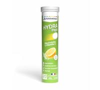 Juvamine - Hydra Peps Électrolytes & Vitamine C Arôme Citron - Hydratation et Énergie - Récupération, Sport - 20 Comprimés Effervescents - Fabriqué en France