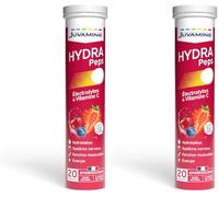 JUVAMINE HydraPeps Électrolytes - Hydratation, Fruits Rouges - 20 Cpr (Lot de 2)