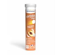 JUVAMINE HydraPeps Électrolytes + Vitamine C - Hydratation, Pêche - 20 Cpr