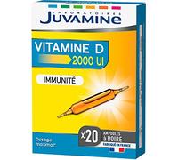 Juvamine Vitamine D 2000 UI (50 µg) Défenses immunitaires 20 ampoules