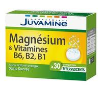 Juvamine Magnésium Et Vitamine B6 B2 B1 30 Comprimés Effervescents