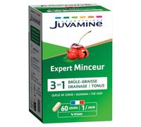 JUVAMINE - Expert Minceur 3-en-1 - Brûle graisse, drainage, tonus - Minceur globale, Silhouette - programme de 60 jours - 60 gélules - Fabriqué en France