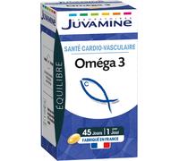JUVAMINE - Oméga 3 - Santé Cardio-Vasculaire - 45 Capsules
