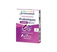JUVAMINE - Probiotiques Equilibre 4 Souches - Flore Intestinale - Soutient l'Equilibre du Microbiote - 15 Gélules Gastro-Résistantes - Fabriqué en France