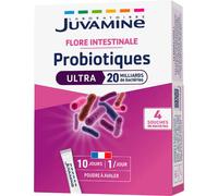 Juvamine Probiotiques Ultra Flore Intestinale 10 Sticks Poudre À Avaler