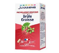 Juvamine Brûle-Graisse Programme Minceur – Thé vert, Kola et Café vert – 60 gélules