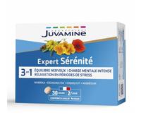 JUVAMINE - Sérénité - Équilibre Nerveux - Favorise La Relaxation et La Détente - A Base de Plantes et Minéraux - Magnésium, Vitamine B6, Rhodiola - 60 Comprimés - Fabriqué en France