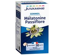 JUVAMINE - Sommeil 3 Actions - 1mg De Mélatonine - Passiflore - 30 Comprimés