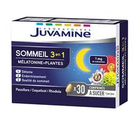 Juvamine Sommeil 3 en 1 Mélatonine + Plantes 30 comprimés à sucer