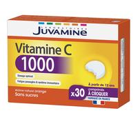 Juvamine Vitamine C 1000 Fatigue Passagère Et Système Immunitaire 30 ComprimésÀ Croquer