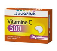 Juvamine Vitamine C 500 Arôme Naturel Orange Sans Sucres 30 Comprimés À Croquer