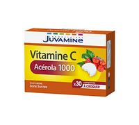 Juvamine Complément Vitamine C Acerola 1000 sans sucre - 30 comprimés à croquer