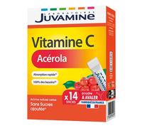 JUVAMINE VITAMINE C ACEROLA 14 sticks orodispersibles à avaler
