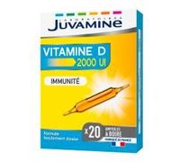 Juvamine Vitamine D 2000 UI (50 µg) Défenses immunitaires 20 ampoules