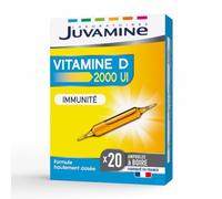 Juvamine Vitamine D 2000 UI (50 µg) Défenses immunitaires 20 ampoules