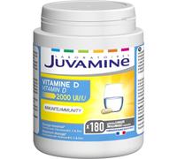 JUVAMINE Vitamine D3 2000UI, C, B + Zinc - Immunité, Anti-Fatigue - 6 mois
