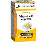 JUVAMINE - Vitamine D Végétale - Immunité et Capital Osseux - Vitamine D3 issue du Lichen des Rennes - Contribue au Fonctionnement Normal du Système Immunitaire - 30 Gélules