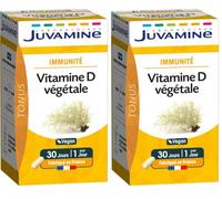 JUVAMINE Vitamine D3 Végétale - Immunité, Santé des Os et Dents - 30 Gel (Lot de 2)
