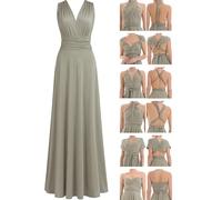 Juvell Robe Demoiselle d'honneur - Infinity Robe Maxi - Robe élégante Portefeuille - Top Bandeau Inclus - Mariage-Bridesmaid-Invitée-Bal - 1000 (34-38, Vert Clair)