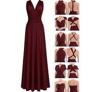 Juvell Robes de Demoiselles d'honneur Longue Robe Infinity Maxi - 1000 | Robe portefeuille multi-façons, élégante et festive, pour mariage, un bal de fin d'année ou robe de demoiselle d'honneur