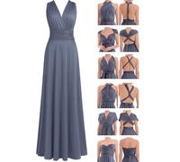 Juvell Robes de Demoiselles d'honneur Longue Robe Infinity Maxi - 1000 | Robe portefeuille multi-façons, élégante et festive, pour mariage, un bal de fin d'année ou robe de demoiselle d'honneur