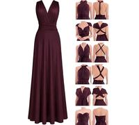 Juvell Robes de Demoiselles d'honneur Longue Robe Infinity Maxi - 1000 | Robe portefeuille multi-façons, élégante et festive, pour mariage, un bal de fin d'année ou robe de demoiselle d'honneur