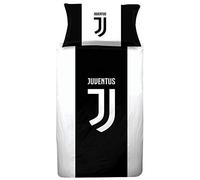 Juventus Club Licensed Parure de lit réversible avec écusson de la pour lit Simple (Environ 200 x 135 cm