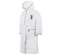 Juventus F.C. R257 Peignoir officiel en micro-éponge pour adulte S bianco
