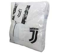 Juventus FC Peignoir avec capuche Officiel FC Juventus, pour 6, 8, 10, 12 et 14 ans, blanc et noir, 100 % micro-éponge, pur coton ANNI 8 / 10