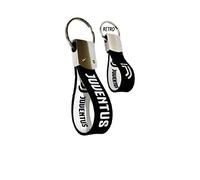 JUVENTUS KEYJUGOME1105 Porte-clés officiel en caoutchouc métal blanc