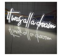 Juvra Lumières néon décoratives Enseigne au néon It Was All A pour rêve pour décoration murale maison salle de fête