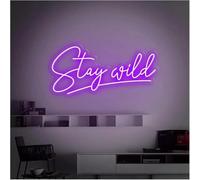 Juvra Lumières néon décoratives Pour enseigne au néon LED à intensité variable pour alimentation pour maison bar salle de jeux club boutique décoration murale(Violet)