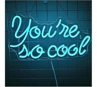 Juvra Lumières néon décoratives Pour lampe néon You are So Cool pour enseigne lettre LED lumière Art décoration de salle 42 cm × 24
