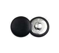 Juwaacoo 20 pièces 11-28mm Bouton recouvert de Cuir pour Veste Manteau Boucle Boutons à Tige Ronde vêtements Accessoires de Couture, Le Noir, 28mm