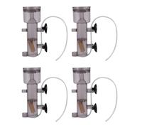 Juwaacoo 4X 600L / H Mini Poissons D'Aquarium Corail Réservoir Accrocher Interne sur Driven Air Écumeur avec Bois Air Tube Pierre