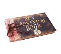 Juwaacoo Album photo vintage fait à la main avec inscription My Adventure Book Up Family Album photo