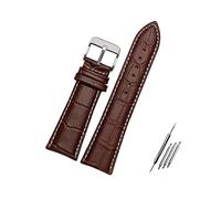 Juwaacoo Bracelet de montre 23mm 24mm 26mm 28mm Largeur Noir/Marron Bracelet de montre en cuir pour homme Accessoires de montre, 23mm