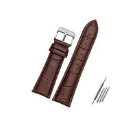 Juwaacoo Bracelet de montre 23mm 24mm 26mm 28mm Largeur Noir/Marron Bracelet de montre en cuir pour homme Accessoires de montre, 23mm