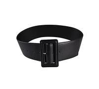 Juwaacoo Ceintures en cuir Largeur 7,5cm Ceinture femme Ceinture habillée Accessoires vestimentaires femme 100cm Ceinture décontractée, Le noir